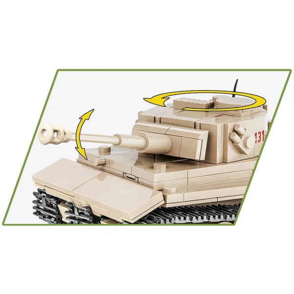 COBI: Carro armato Pzkpfw VI Tiger 131 set di costruzione (2710) immagine 4