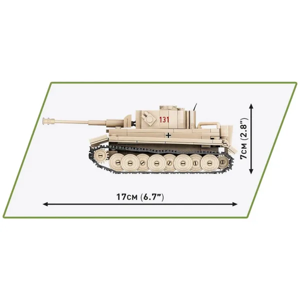 COBI: Carro armato Pzkpfw VI Tiger 131 set di costruzione (2710) immagine 5