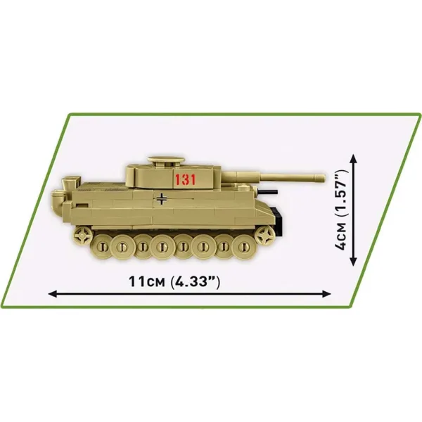 COBI: Carro armato Tiger I 131 set di costruzione (3095) immagine 3