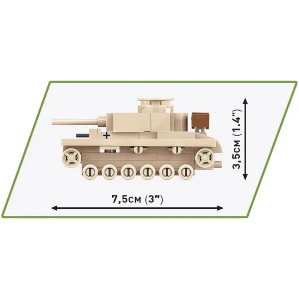 COBI: Carro armato tedesco Panzer III Ausf. L set di costruzione (3090) immagine 5