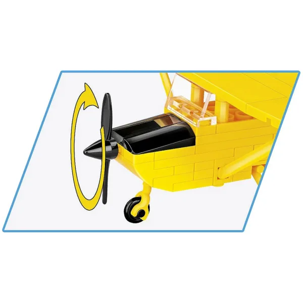 COBI: Cessna 172 Skyhawk gioco di costruzione giallo (26621) immagine 3