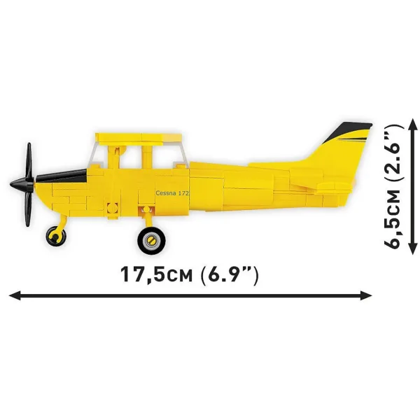 COBI: Cessna 172 Skyhawk gioco di costruzione giallo (26621) immagine 4