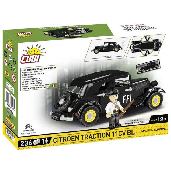 COBI: Costruzioni auto Citroën Traction 11CV BL (2266) immagine 4