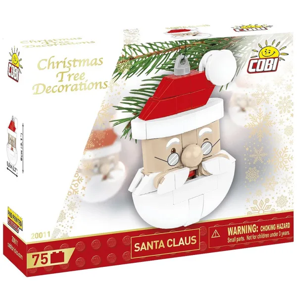 COBI: Decorazione natalizia da costruire a forma di Babbo Natale (20011) immagine 1