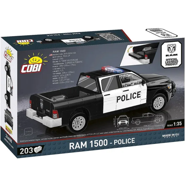 COBI: Dodge RAM 1500 auto della polizia set di costruzione (24608) immagine 3