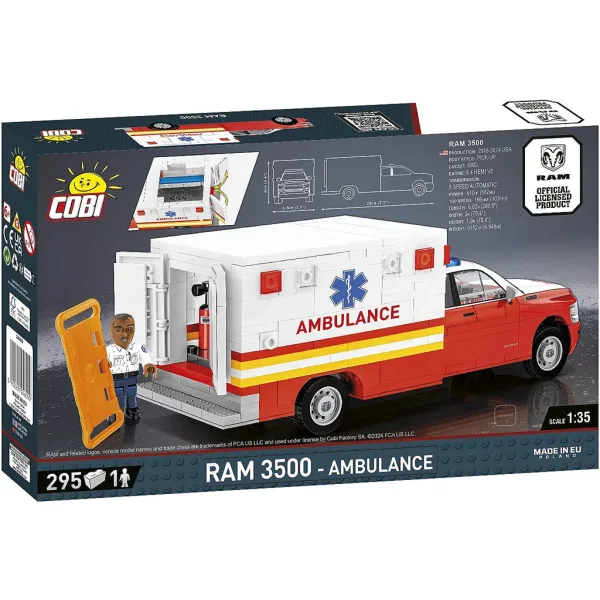 COBI: Dodge RAM 3500 ambulanza set di costruzione (24609) immagine 3