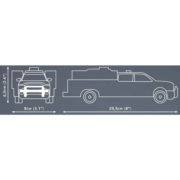 COBI: Dodge RAM 3500 camion dei pompieri set di costruzione (24612) immagine 5