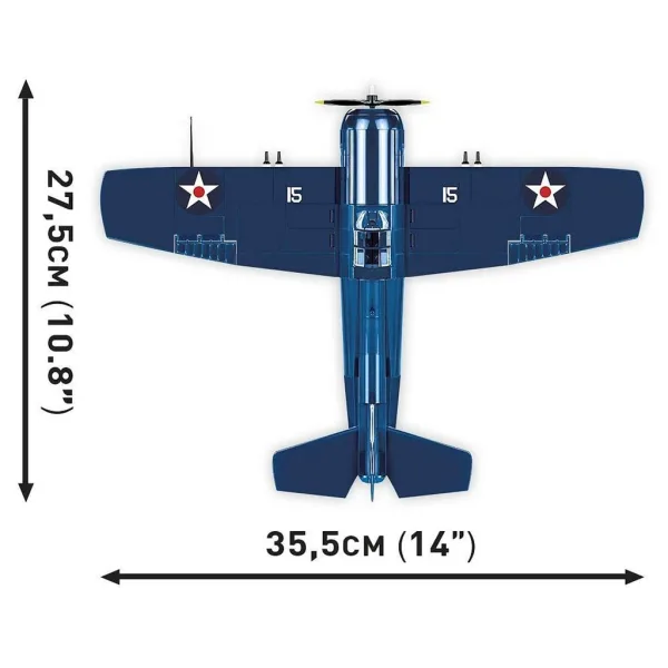 COBI: F4F Wildcat – Gioco di costruzione di aerei Northrop Grumman (5731) immagine 7