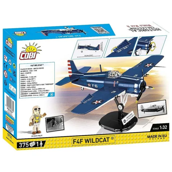 COBI: F4F Wildcat – Gioco di costruzione di aerei Northrop Grumman (5731) immagine 8