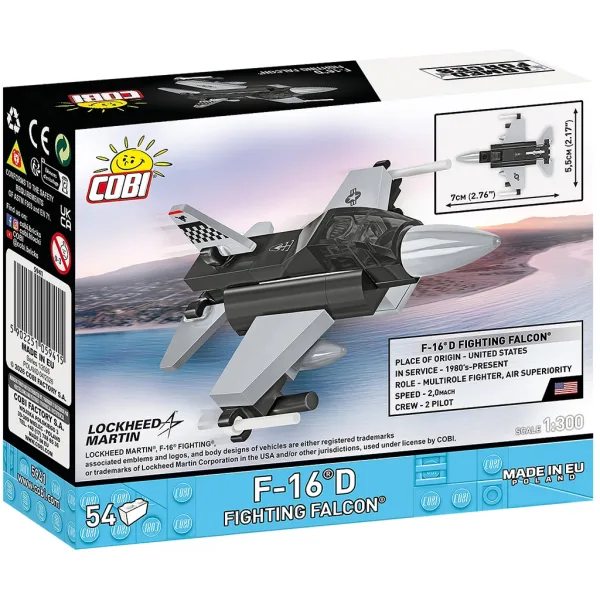 COBI: Forze Armate F-16D Fighting Falcon set da costruzione (5941) immagine 5