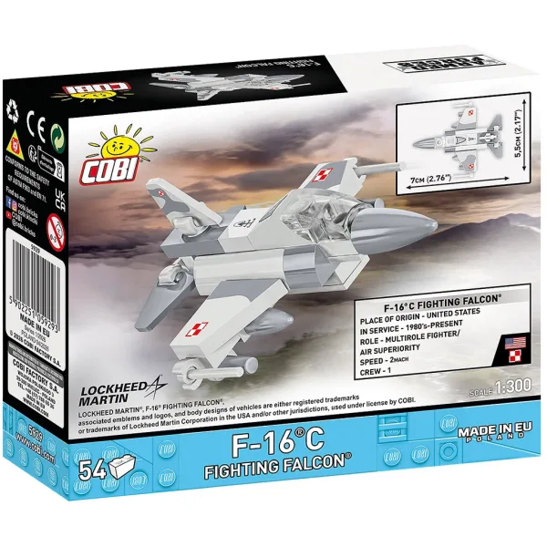 COBI: Forze armate F-16C Fighting Falcon set da costruzione (5929) immagine 4