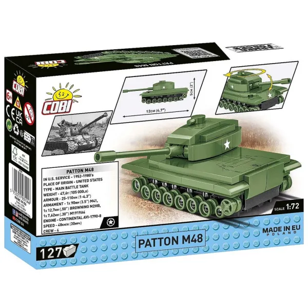 COBI: Giocattolo da costruzione carro armato Patton M48 (3104) immagine 5