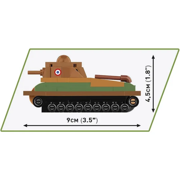 COBI: Giocattolo da costruzione del carro armato francese Somua S-35 (3093) immagine 4