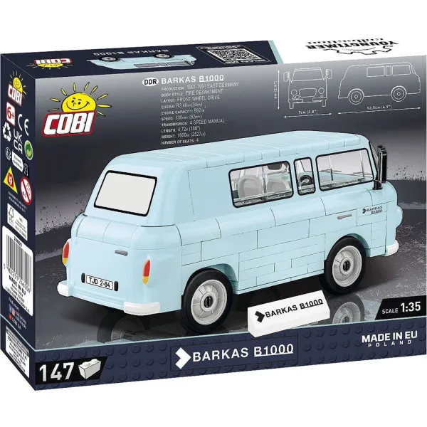 COBI: Gioco di costruzione Barkas B1000 minibus (24600) immagine 3
