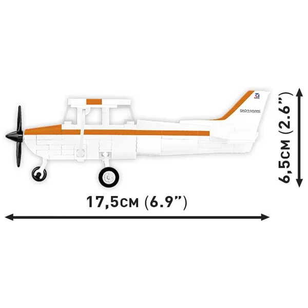 COBI: Gioco di costruzione Cessna 172 Skyhawk arancione-bianco (26623) immagine 4