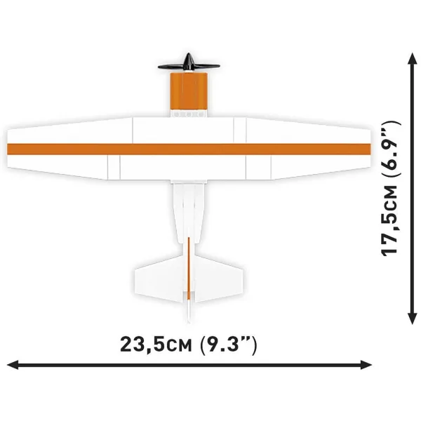 COBI: Gioco di costruzione Cessna 172 Skyhawk arancione-bianco (26623) immagine 5
