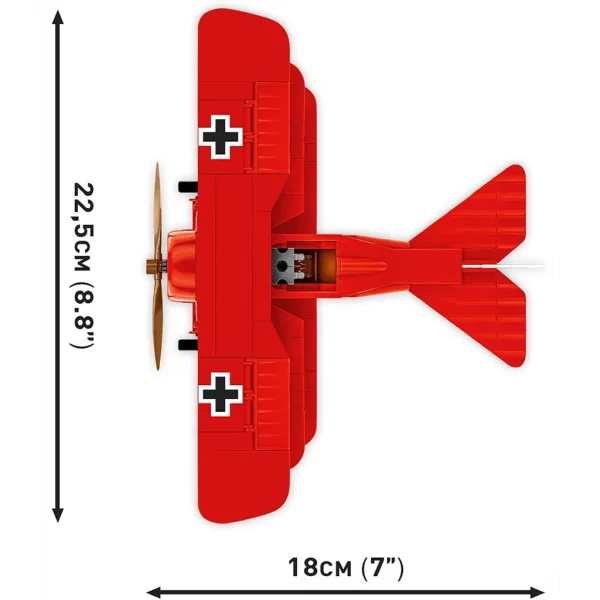 COBI: Gioco di costruzione Fokker Dr. I "Barone Rosso" (2996) immagine 3