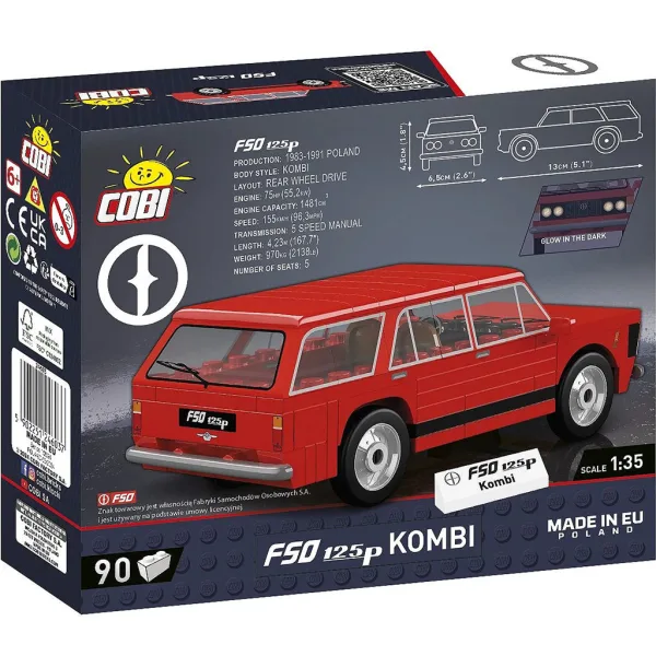 COBI: Gioco di costruzione Polski Fiat 125p Kombi (24603) immagine 3