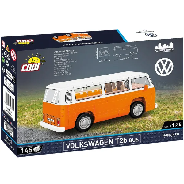 COBI: Gioco di costruzione Volkswagen T2b bus (24621) immagine 3