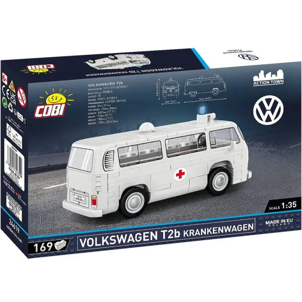 COBI: Gioco di costruzione Volkswagen T2b veicolo di soccorso (24619) immagine 3