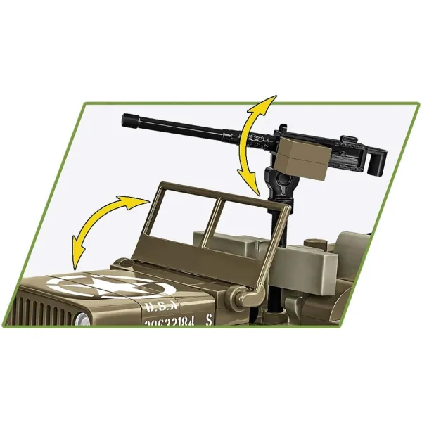 COBI: Gioco di costruzione Willys MB carro armato (3133) immagine 4