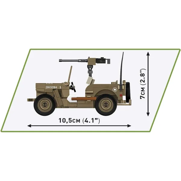 COBI: Gioco di costruzione Willys MB carro armato (3133) immagine 6