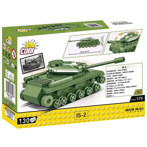 COBI: Gioco di costruzione del carro armato IS-2 (3098) immagine 5