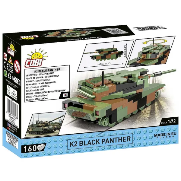 COBI: Gioco di costruzione del carro armato K2 Black Panther (3107) immagine 5