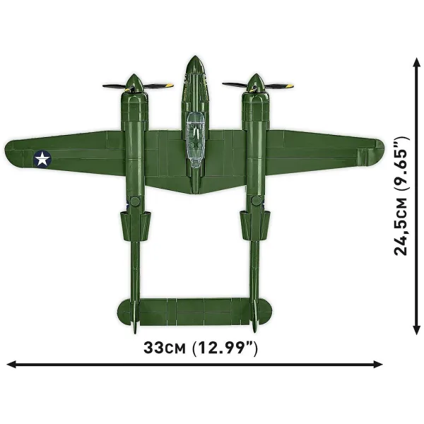 COBI: Gioco di costruzione dell’aereo Lockheed P-38 Lightning (5882) immagine 4