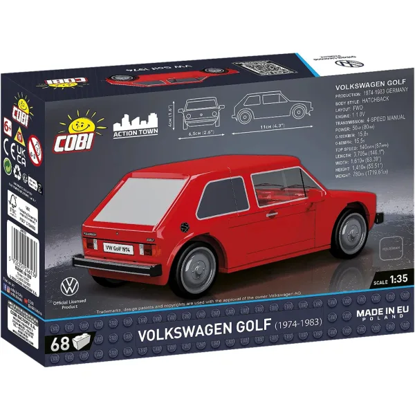 COBI: Kit di costruzione Volkswagen Golf Mk1 (24613) immagine 3