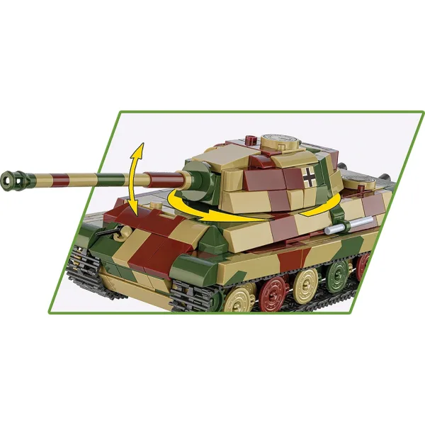 COBI: Panzerkampfwagen VI B Tiger II "Re Tigre" gioco di costruzione (2732) immagine 3
