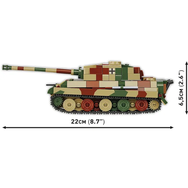 COBI: Panzerkampfwagen VI B Tiger II "Re Tigre" gioco di costruzione (2732) immagine 5