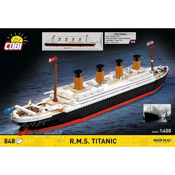 COBI: R.M.S. Titanic — set da costruzione della nave (1688) immagine 2