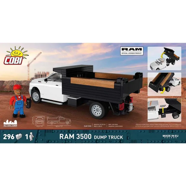 COBI: RAM 3500 Camion ribaltabile - set da costruzione (24659) immagine 2