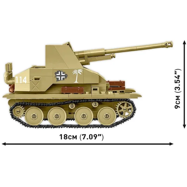 COBI: Sd.Kfz. 139 Marder III carro armato set di costruzione (3131) immagine 4