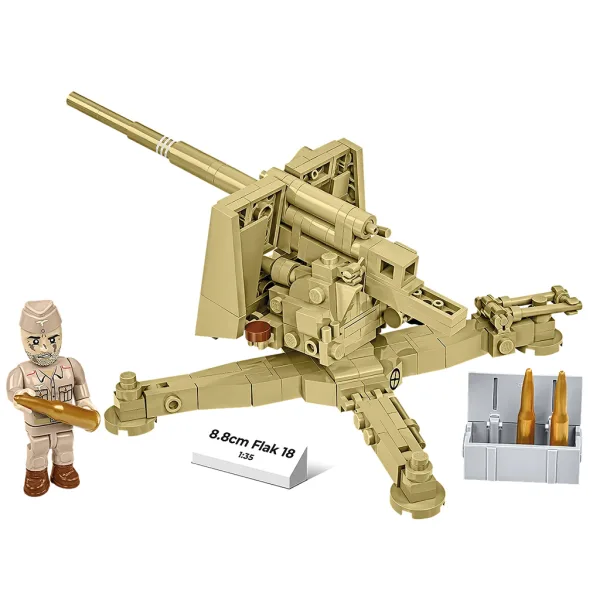 COBI: Seconda Guerra Mondiale 8,8 cm Flak 18 gioco da costruzione (3141) immagine 3