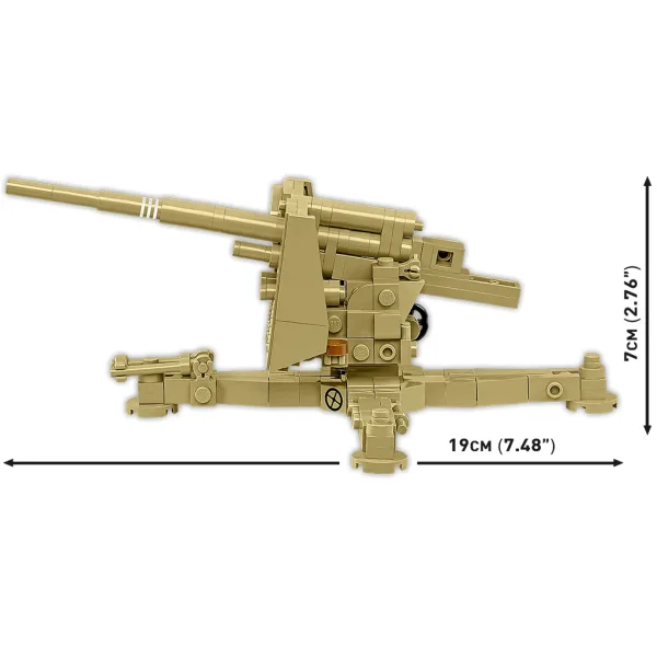 COBI: Seconda Guerra Mondiale 8,8 cm Flak 18 gioco da costruzione (3141) immagine 4