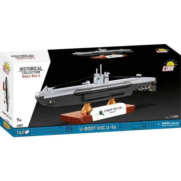 COBI: Set da costruzione Seconda Guerra Mondiale – Sottomarino Tipo VIIC U-96 (4857) immagine 1