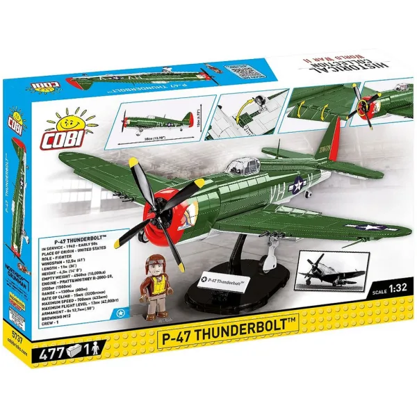 COBI: Set da costruzione WW II P-47 Thunderbolt (5737) immagine 6