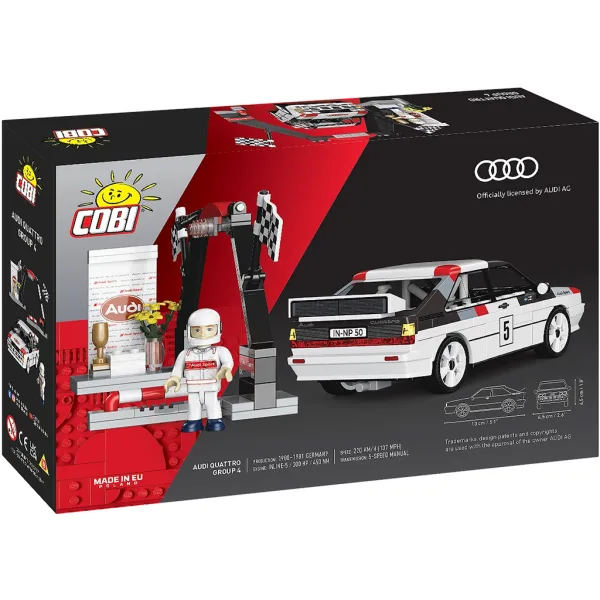 COBI: Set da costruzione auto Audi Quattro Group 4 (24666) immagine 5