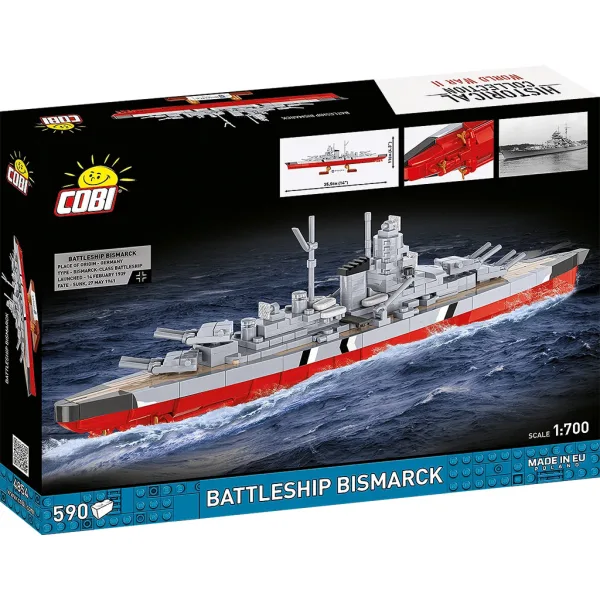 COBI: Set da costruzione della corazzata Bismarck - Seconda Guerra Mondiale (4854) immagine 5