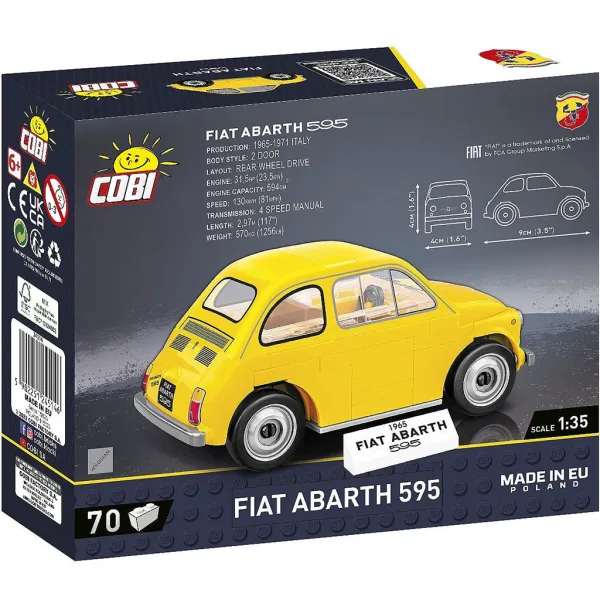 COBI: Set di costruzione Fiat Abarth 595 (24514) immagine 4