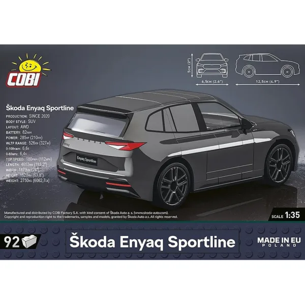 COBI: Set di costruzione Škoda Enyaq Sportline (24576) immagine 3