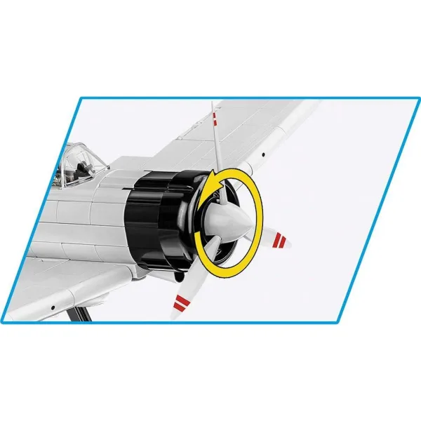 COBI: Set di costruzione aereo Mitsubishi A6M2 Zero-Sen (5729) immagine 4