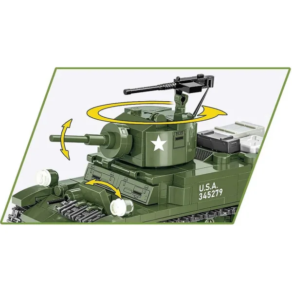 COBI: Set di costruzione carro armato M3 Stuart (3129) immagine 3