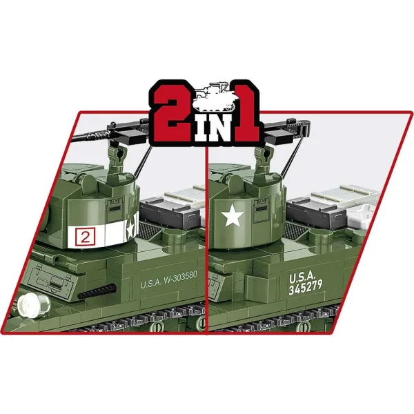 COBI: Set di costruzione carro armato M3 Stuart (3129) immagine 5