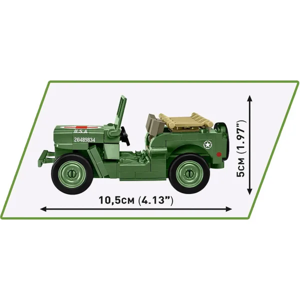 COBI: Set di costruzione veicolo medico Willys MB (2295) immagine 3