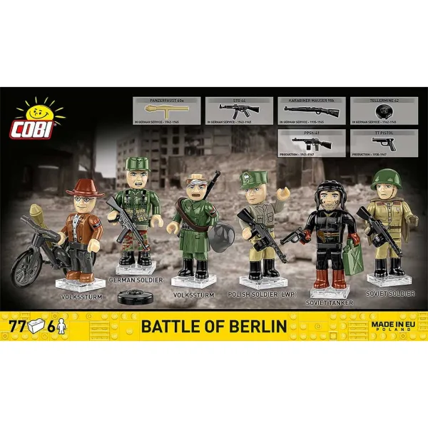 COBI: Set di figure della Battaglia di Berlino della Seconda Guerra Mondiale (2064) immagine 2
