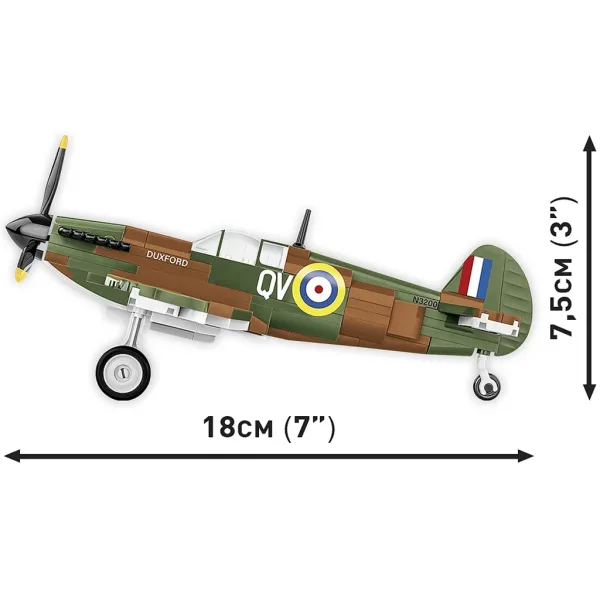 COBI: Spitfire Mk I N3200 Imperial War Museum Duxford modello da costruzione (5868) immagine 3