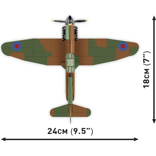 COBI: Spitfire Mk I N3200 Imperial War Museum Duxford modello da costruzione (5868) immagine 4